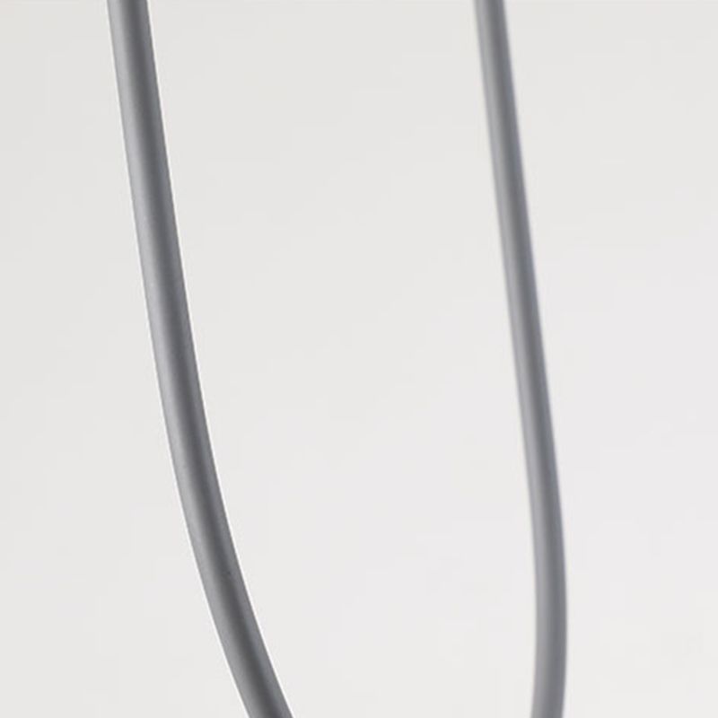 Glass Ball Pendant Light Macaron Style 1-Light Hanging Light with Cage