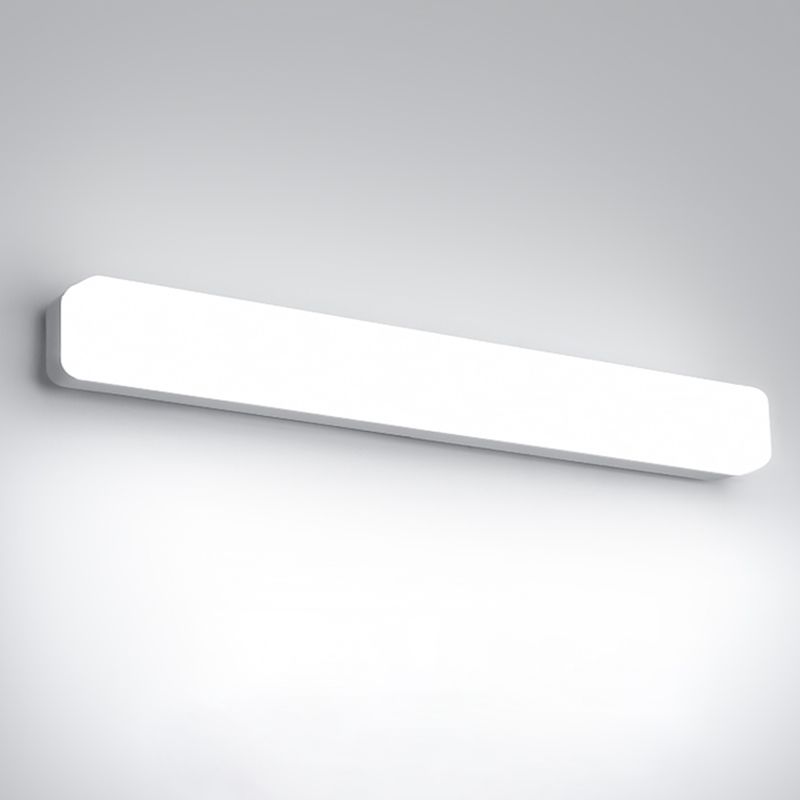 Lámpara de tocador LED de estilo minimalista lámpara lineal metálico espejo montado en la pared delantera para el baño