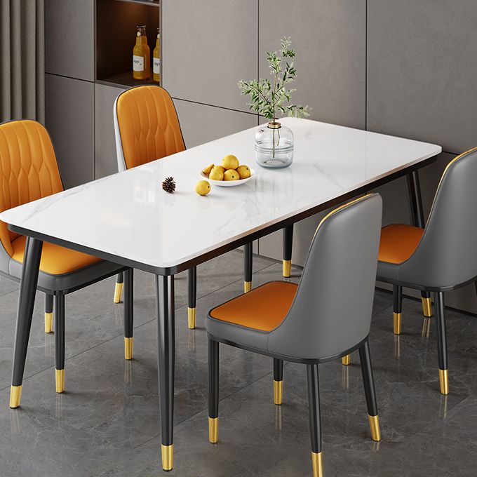 Rechteckiger Esstisch im zeitgenössischen Stil, Steinmöbel für das Esszimmer