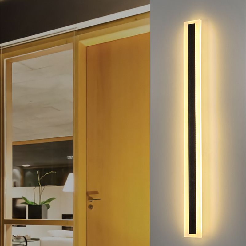 Rechthoek wandlicht moderne stijl led indoor buiten lijn vorm wandlamp armatuur