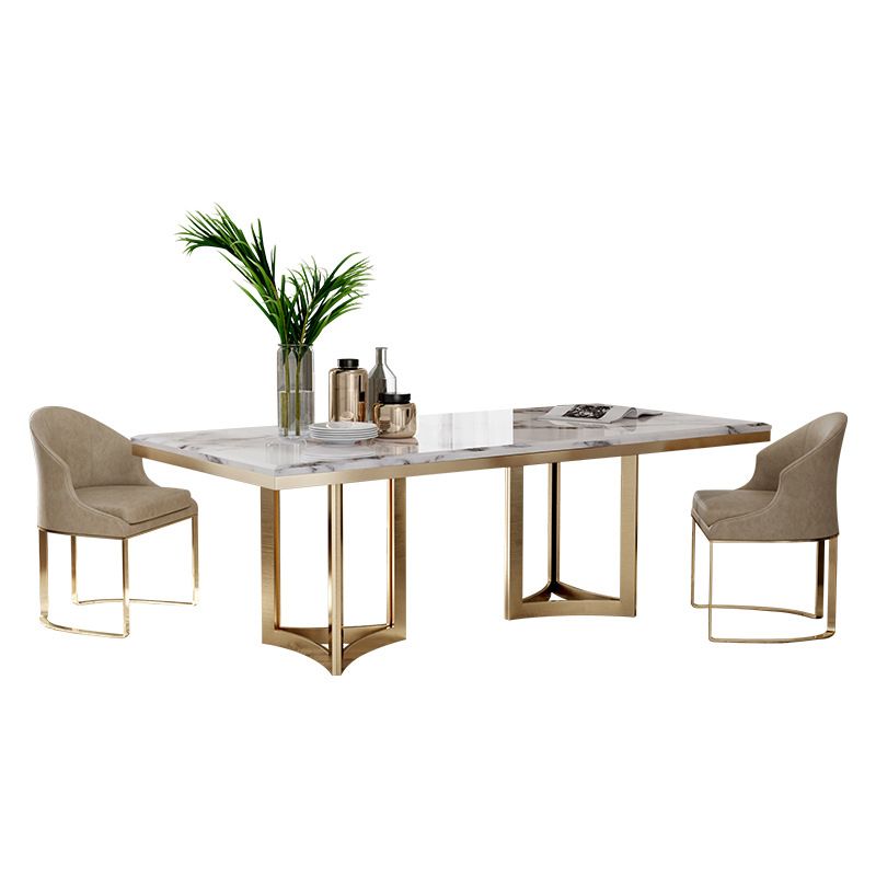 Contemporary Style Rectangle Table Set 1/2/3/5/7 Pieces Dining Set for Home