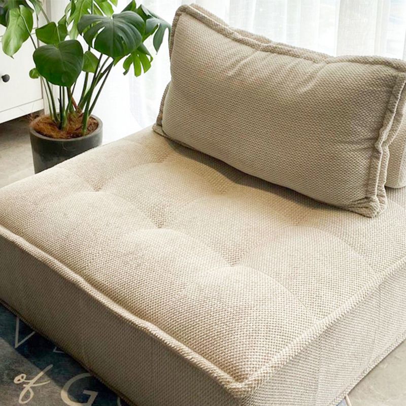 Linen Chair 31.4" L x 31.4" W x 27.5" H Armless Chair for Living Room