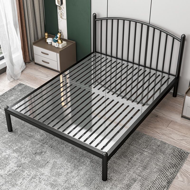 Modern Metal Standard Bed with Metal Legs Bed Frame with Headboard