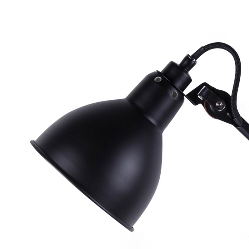 Modern Metal Wall Sconce Linear Shape Reading Wall Light with Aluminum Shade for Bedroom