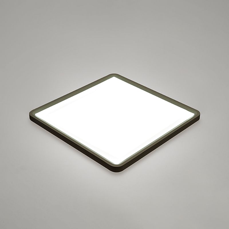 Lámparas de techo LED negras con montaje empotrado y simplicidad moderna para sala de estar