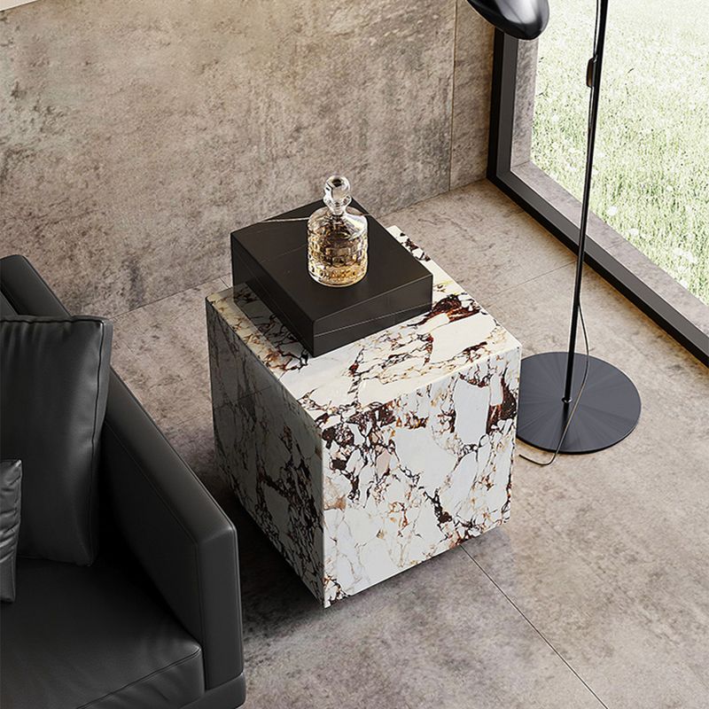 Block Nesting Coffee Table Set Contemporary Rectangle Slate Top