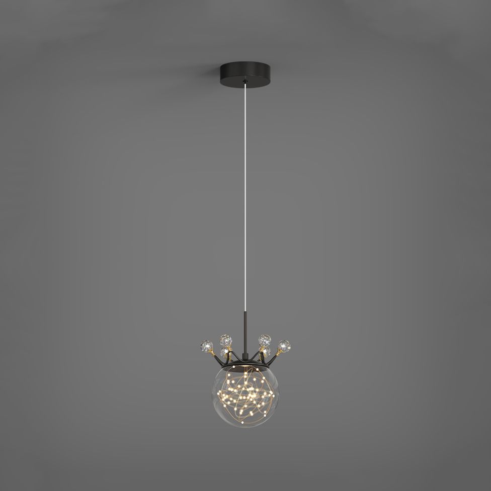 Sphärische Anhängerleuchten zeitgenössischer Metallhängeanhänger Lichter