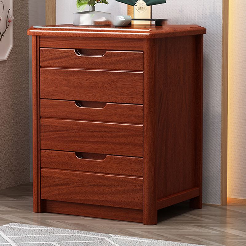 Vertical Chest Bedroom Solid Wood 16" W Storage Chest with Drawers
