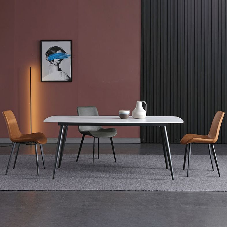 Hedendaagse gesinterde stenen top standaard eettafel rechthoek eettafel voor keuken