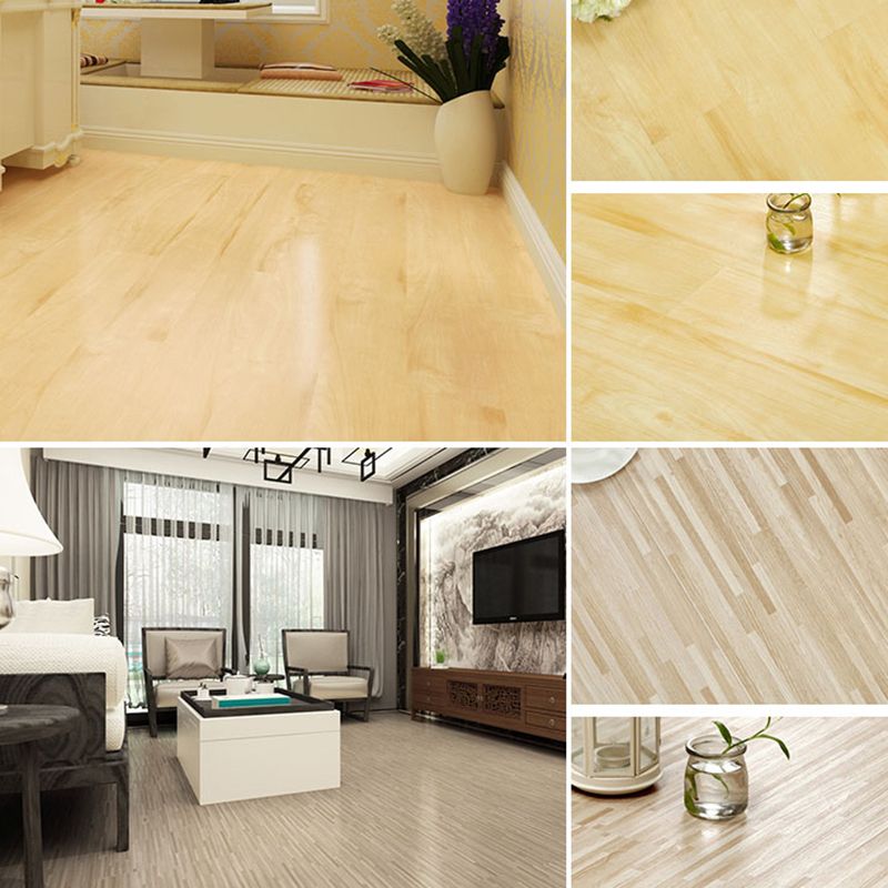 Rectangle PVC Flooring Peel and Stick Smooth Wood Look Vinyl Flooring