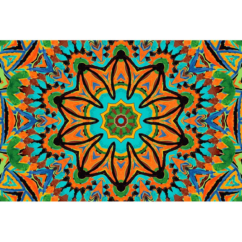 Bohemian Illustration Pattern Mildew Wall Mural Horizontalt for Living Room