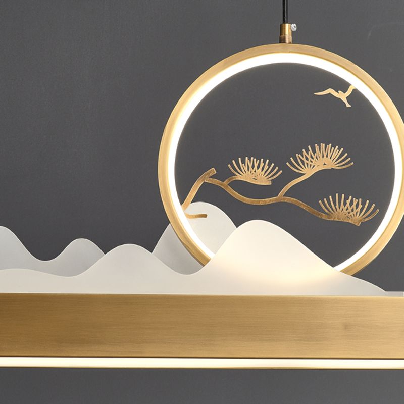 Luces LED lineales de 1 luces lineales de iluminación de la isla china para el comedor