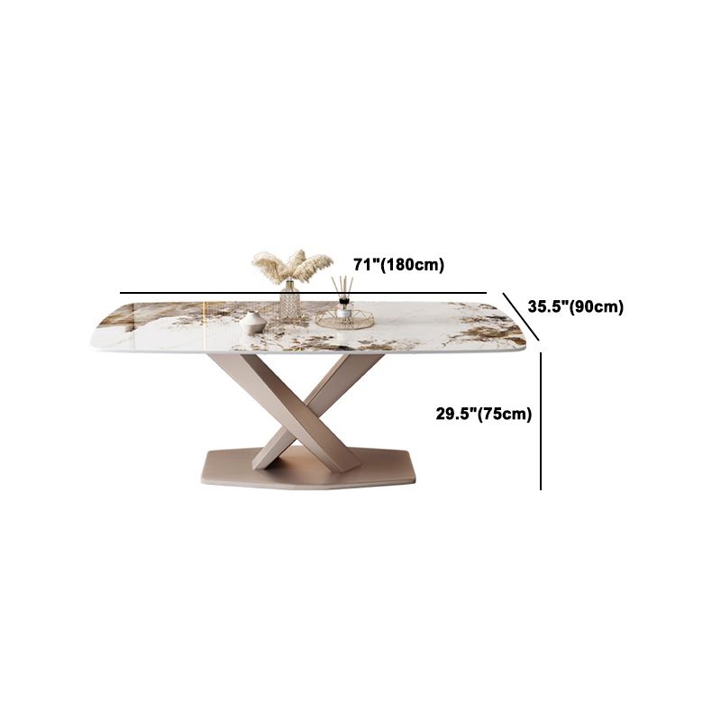 Modern Sintered Stone Dining Table Set 1/2/5/7 Pieces Dining Set