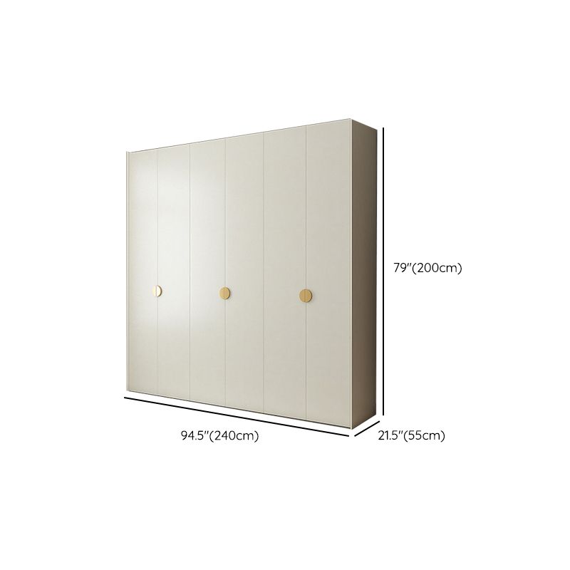 Engineered Wood Wardrobe Cabinet Modern Wardrobe Closet with Shelves for Home