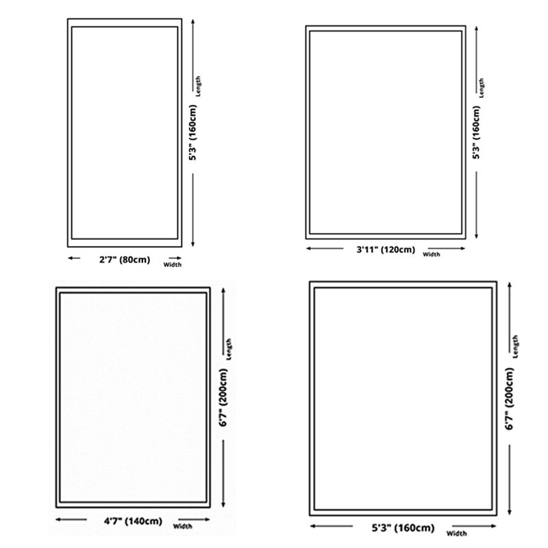 Black Modern Rug Polyester Striped Area Rug Non-Slip Backing Rug for Living Room