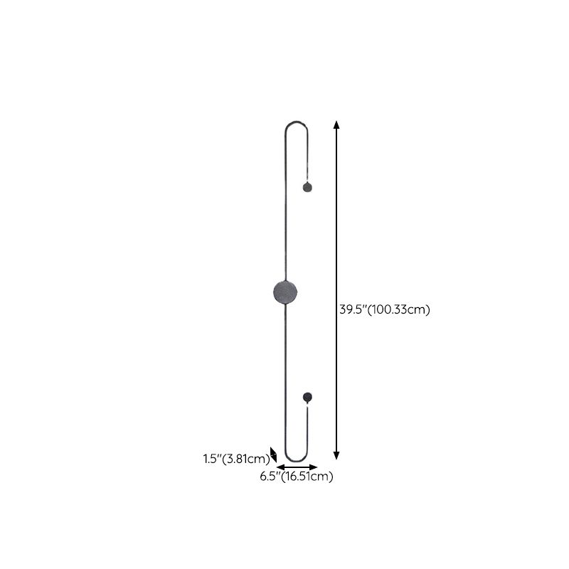 2-Light Linear Wall Mount Light Modern Metal Wall Mount Light Fixtures
