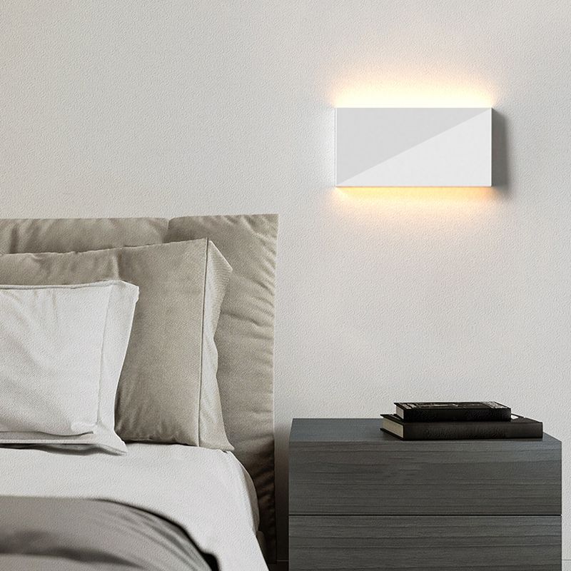 Modernism Wall Sconce Rectangle Shade Sconce Lighting for Bedroom
