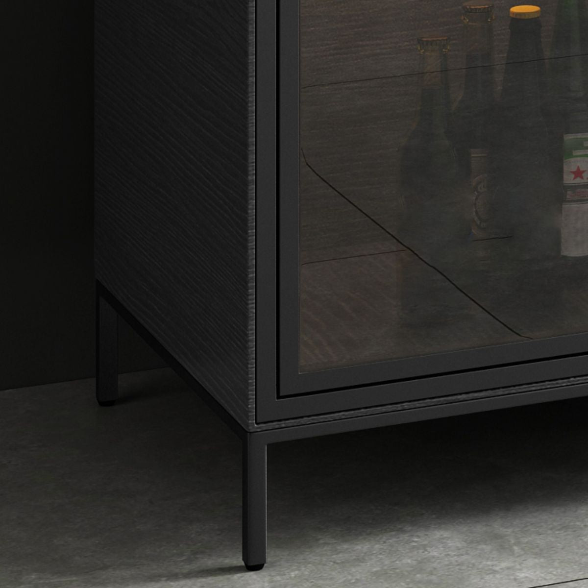 35.43"H Sideboard Modern Style Dining Server with 3 Drawers for Kitchen and Dining Room