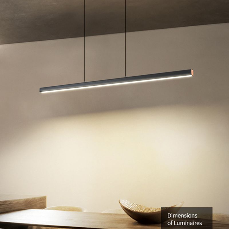 Simple Style Hanging Island Light Metal LED Hanging Lighting Fixture