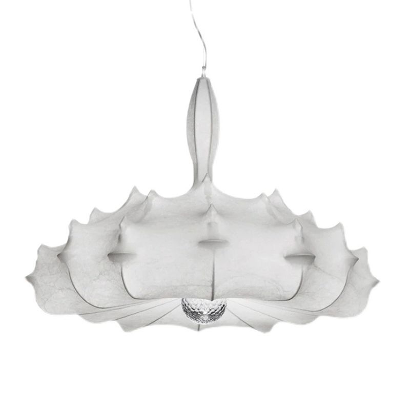 Livrage pendentif de salon ombré Tissure de plafond de plafond simple en blanc