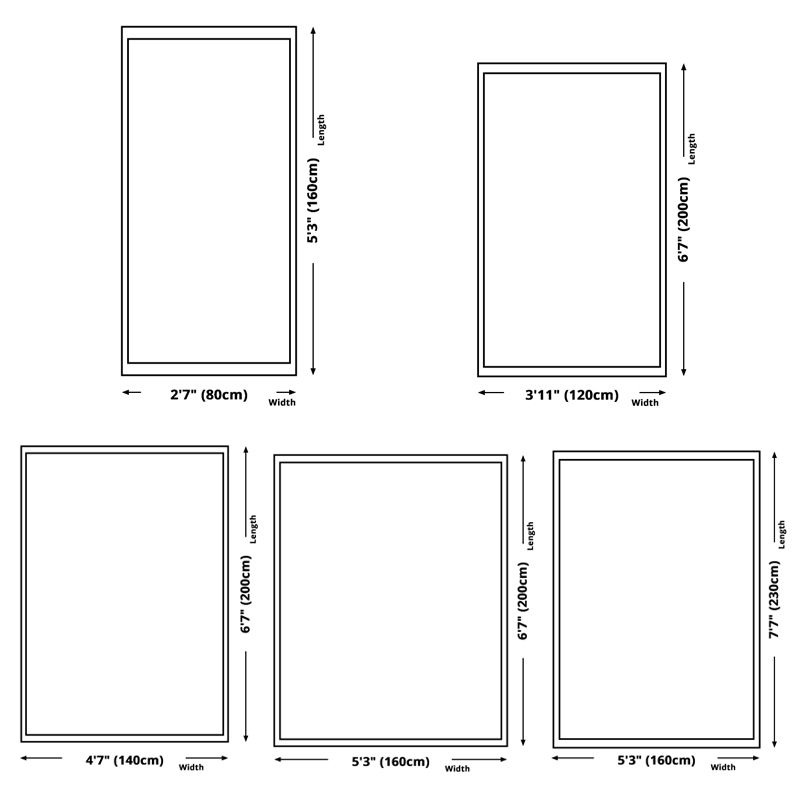 Modern Geometric Pattern Carpet Blue Polyester Area Rug Non-Slip Backing Rug for Home Decor