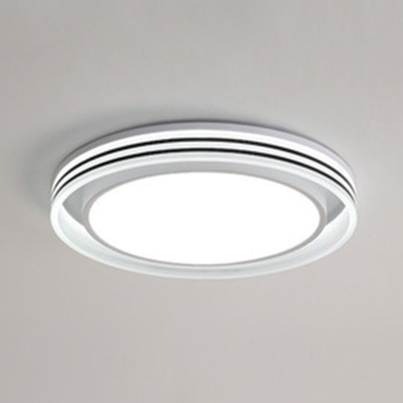 Plafonniers encastrés ronds en métal de style minimaliste moderne