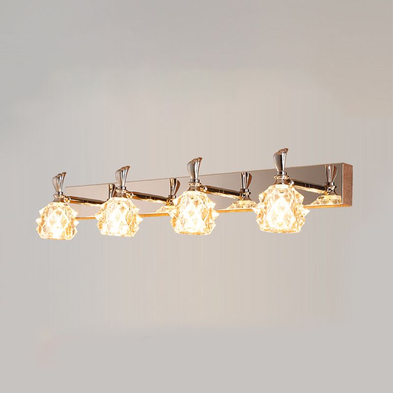 Contemporary Vanity Light Simple Glass Mirror Lighting Fixtures for Washing Room