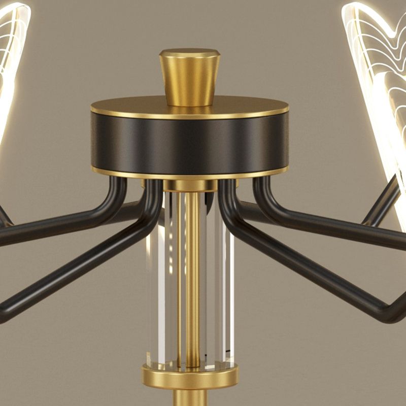 Multi Light Unique Branch Hanging Lights Modern Style Metal Hanging Lighting for Study