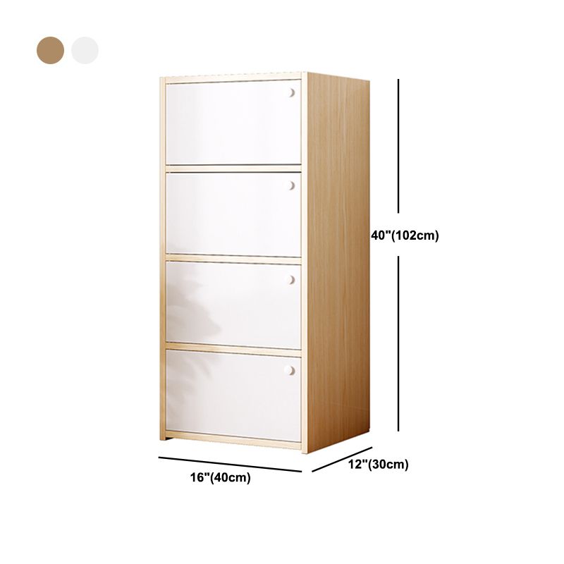 15.74" L Modern Accent Cabinet Wooden Storage Cabinet with Shelves