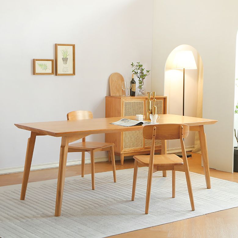 Modern 1/3/5/7 Pieces Dining Set Rectangle Pine Wood Dining Table for Dining Room