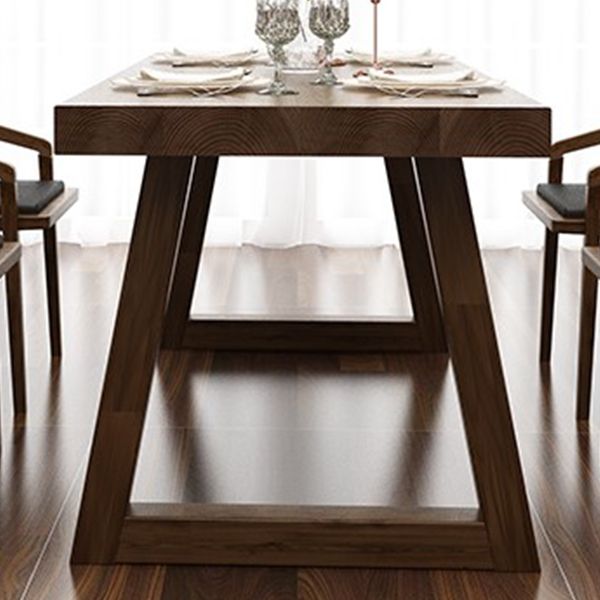 Rectangle Dining Set 1/2/3/5 Pcs Solid Wood Dining Table and Chairs