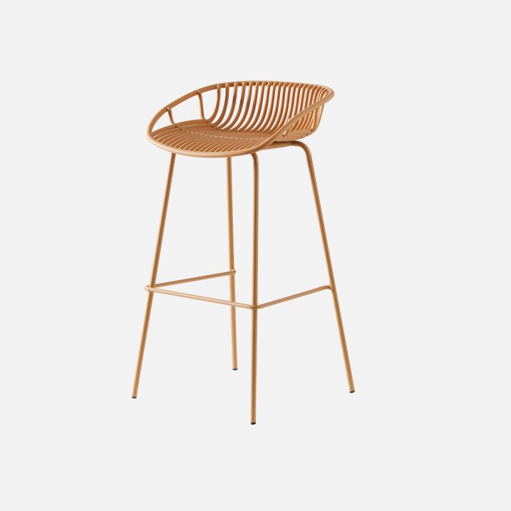 Modern Bar Stool Metal Counter Bar Stool with Metal Legs for Home