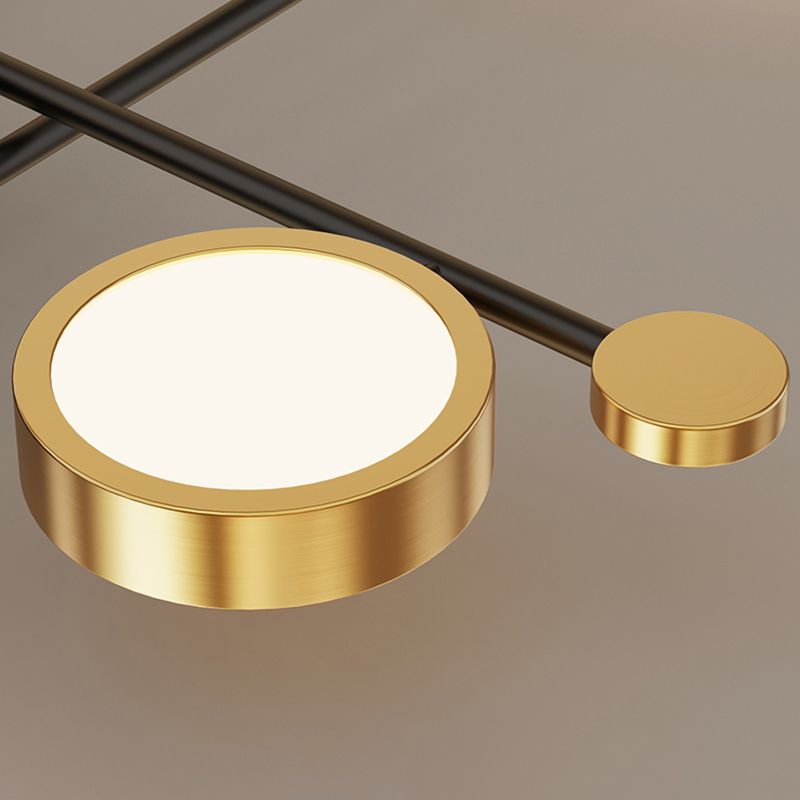 Éclairage du Mont-Flush moderne Sputnik Crystal Flush Mount Ceiling Light for Living Room