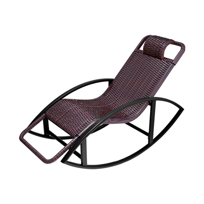 Wicker Spindle Rocking Chair Contemporary Outdoor Rocker Chair