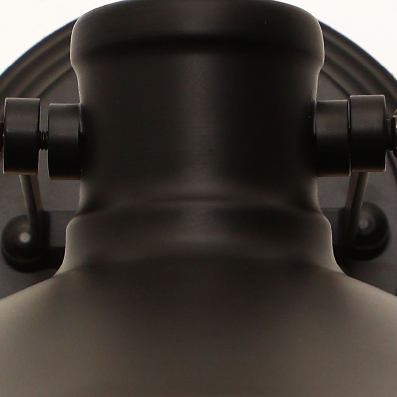 Black Metal Wall Sconce Industrial Wall Mounted Light Fixture for Kitchen Restaurant