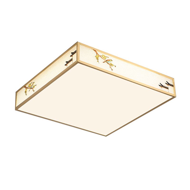 Modern Ceiling Lamp Geometric LED Flush Mount Light Fixture with Acrylic Shade