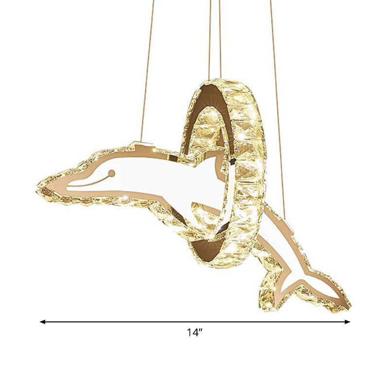 Lampadino a pendente a LED a LED a LEDELIER CRIDINA CRIDO CHRYSL Crystal per sala da pranzo