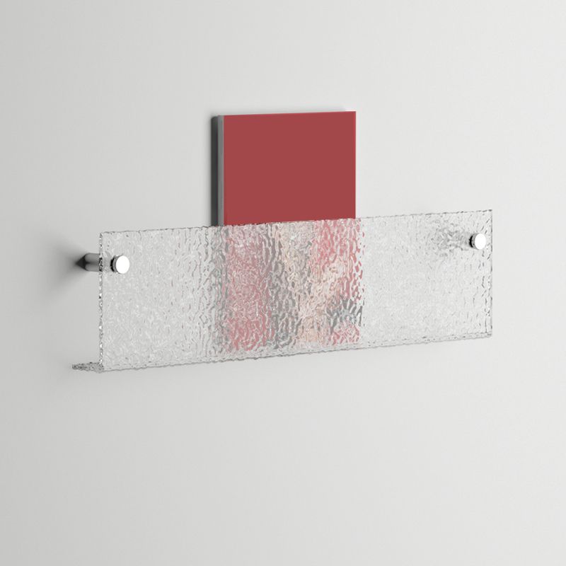 Floating Clear Plastic/Acrylic Bookcase Urban Wall Mounted Shelf