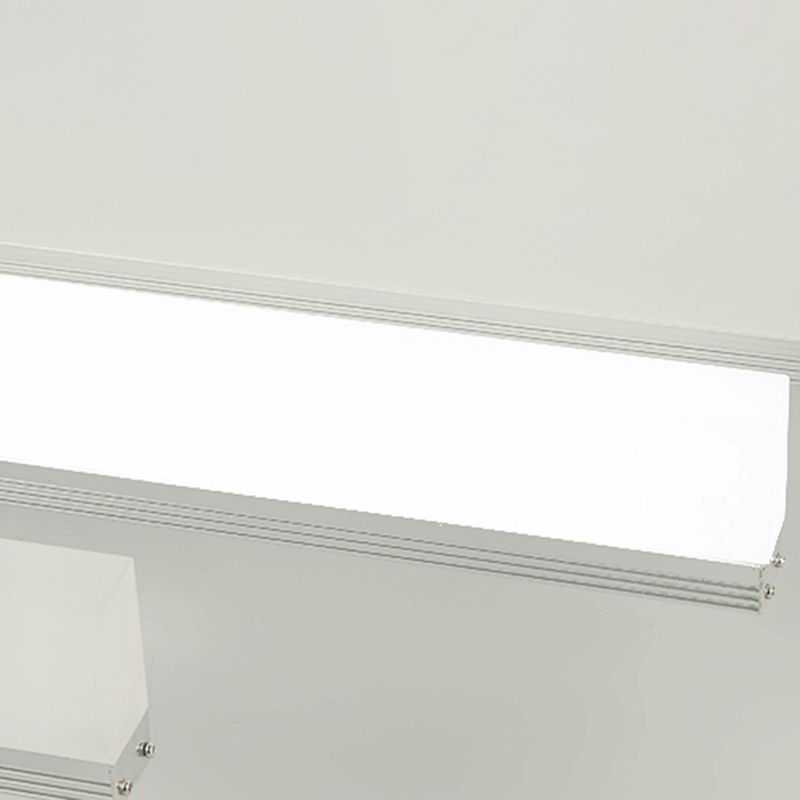 Modern 1-Light Acrylic Silver Wall Light Sconces Wall Mounted Lamp for Bathroom
