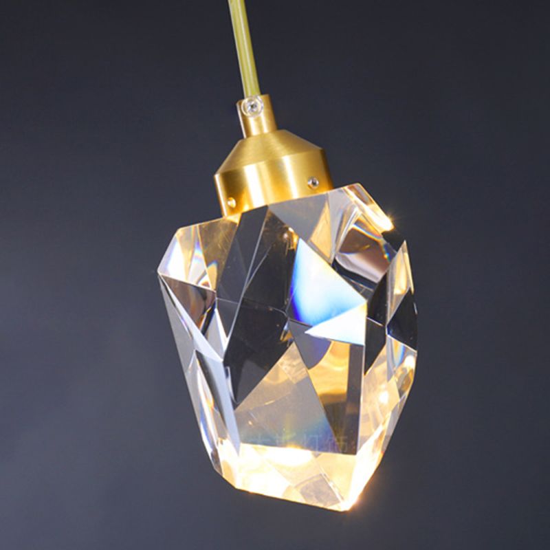 Ultra-moderne Einfachheit Diamant Multi-Licht Anhänger Kristall Suspension Anhänger Licht für das Restaurant