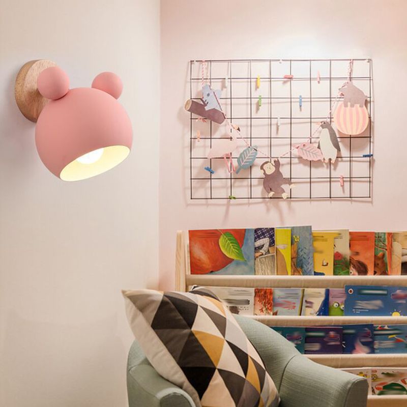 Contemporary Colorful Wall Light Creative Wooden Wall Light Sconce for Living Room
