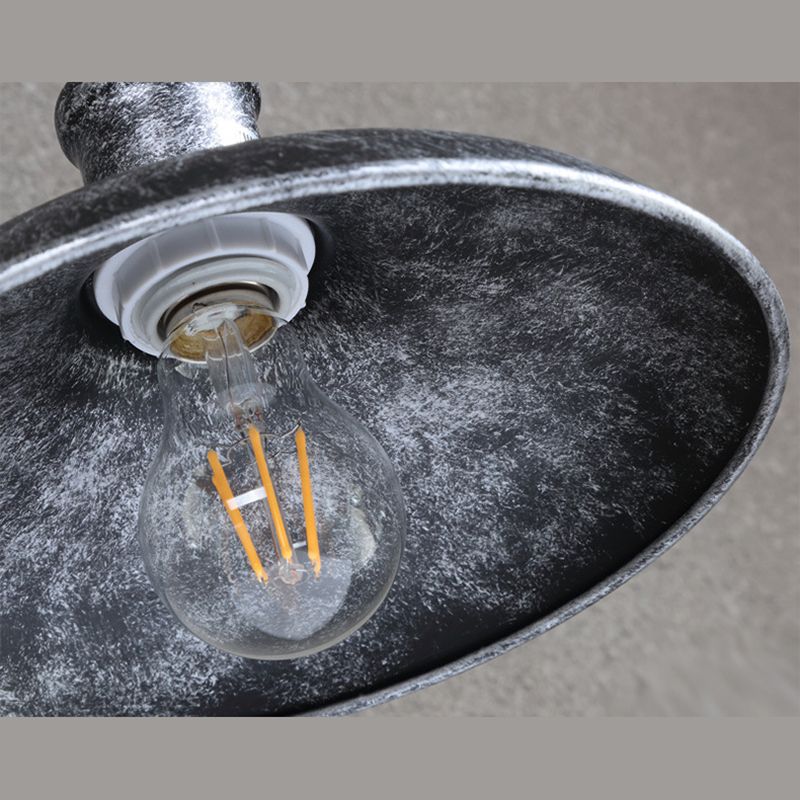 Industrial Retro Barn Wall Lamp Wrought Iron 1-Light Wall Light for Exterior Spaces