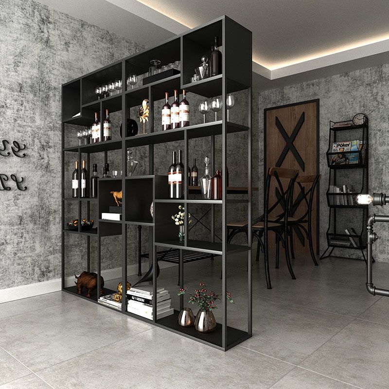 9.84"W Bookshelf Industrial Style Open Back Bookcase for Study Room Home Office