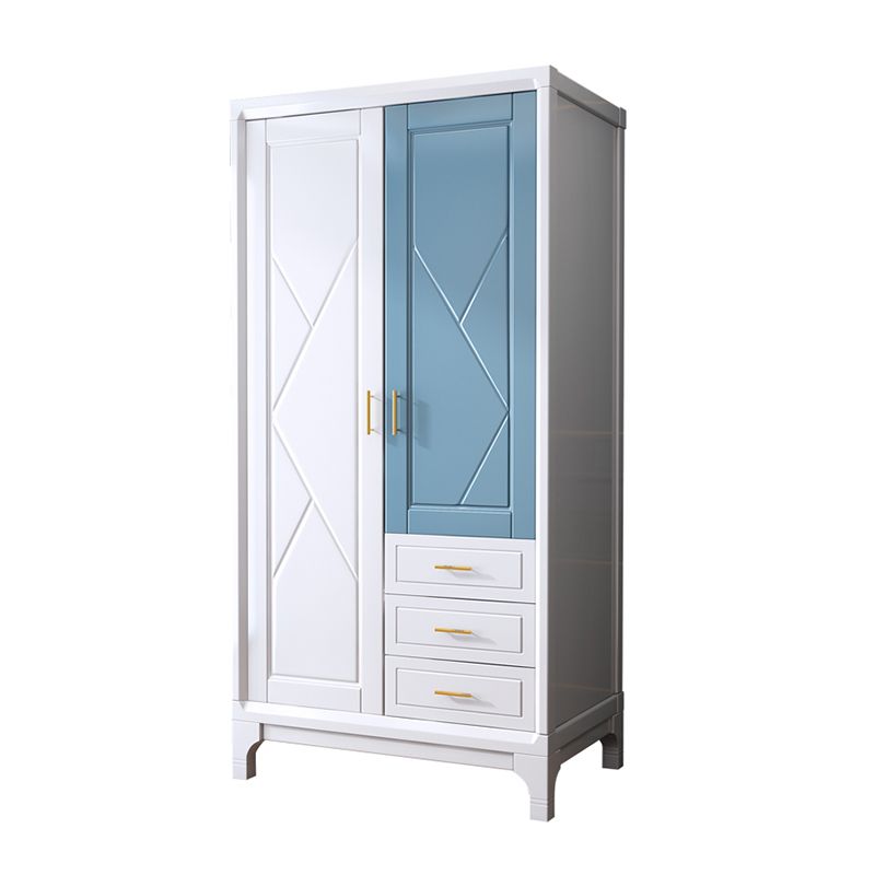 Traditional Solid Wood Wardrobe Closet Hinged Wardrobe Armoire