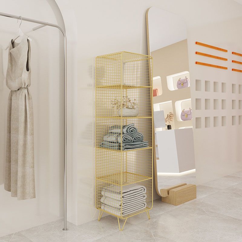 Modern Style Bookshelf Standard Closed Back Metal Bookshelf for Home