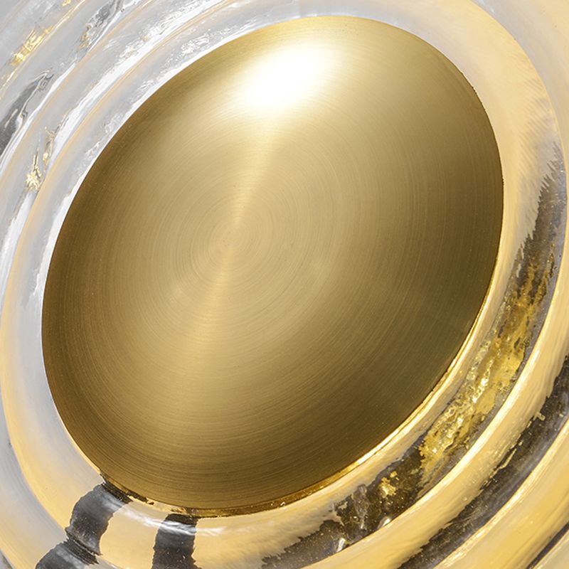 Modern Style Circular Wall Lamp Light Glass 1 Light Wall Mounted Lighting