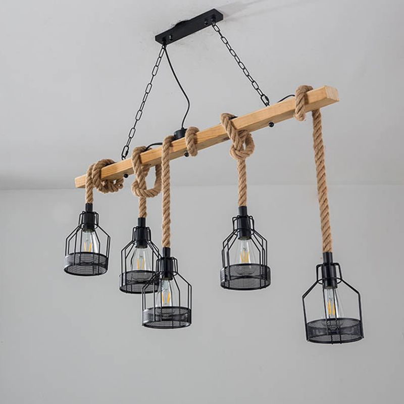 Illuminazione industriale dell'illuminazione dell'isola lampada a sospensione in rete per sala da pranzo