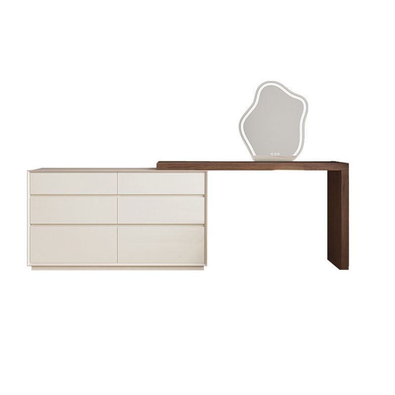 Traditional Makeup Vanity Desk Wooden Bedroom Make-up Vanity with Drawer