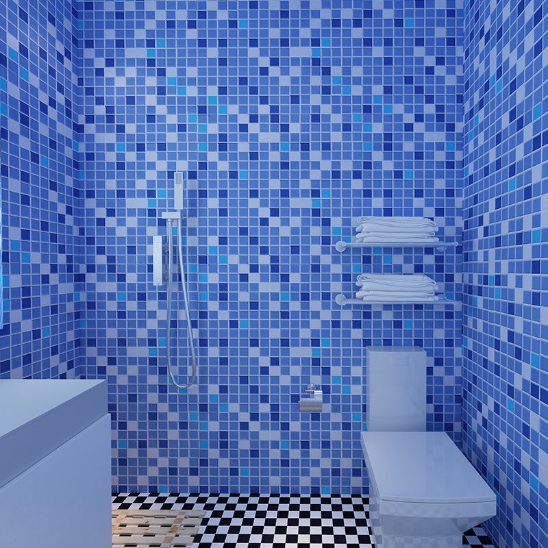 Colorful Mosaic Peel & Stick Tile Water-resistant Shower Wallpaper