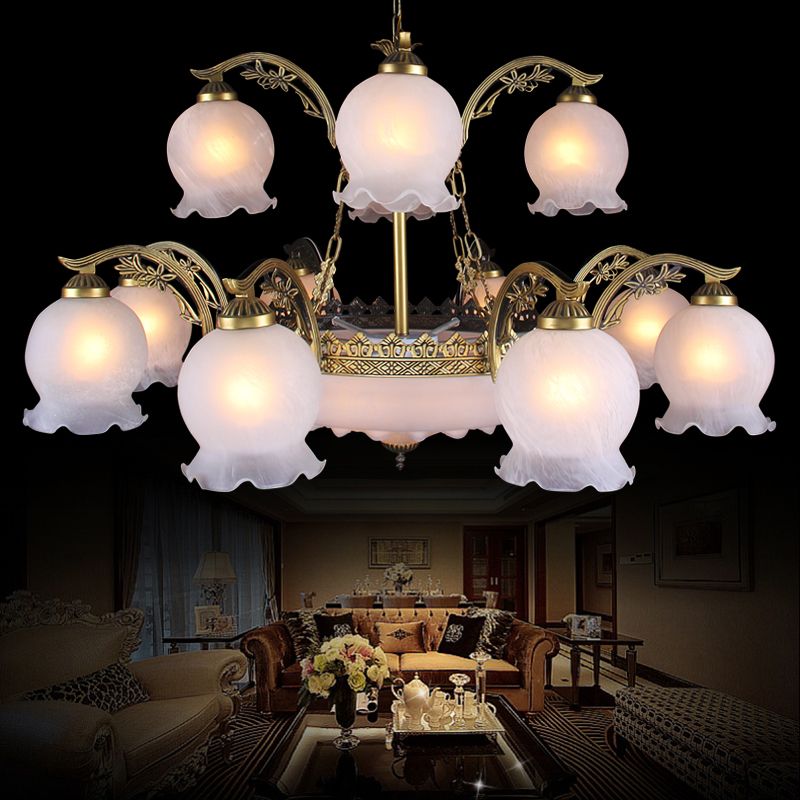 15 têtes d'éclairage de lustre